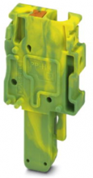 Stecker, Push-in-Anschluss, 0,2-6,0 mm², 1-polig, 32 A, 8 kV, gelb/grün, 3211987