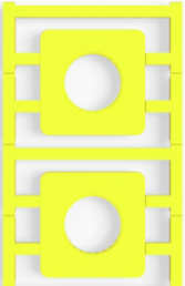 Polyamid Gerätemarkierer, (L x B) 45 x 45 mm, gelb, 20 Stk