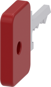 Schlüssel, (L x B x H) 44.9 x 5 x 28 mm, rot, für Serie 3SU1, 3SU1950-0FK20-0AA0