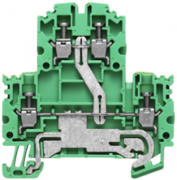 Mehrstock-Reihenklemme, Schraubanschluss, 0,5-4,0 mm², 24 A, 8 kV, gelb/grün, 1041620000