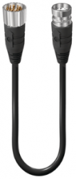 Sensor-Aktor Kabel, M12-Kabelstecker, gerade auf M12-Kabeldose, gerade, 19-polig, 5 m, PUR, schwarz, 16269