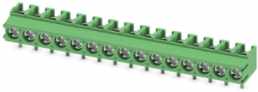 Leiterplattenklemme, 15-polig, RM 5 mm, 0,2-2,5 mm², 17.5 A, Schraubanschluss, grün, 1935446