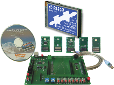 EA EVALEDIP240B DISPLAY VISIONS Display Kits
