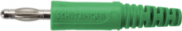 4 mm Stecker, Lötanschluss, 2,5 mm², grün, FK 9 L NI / GN