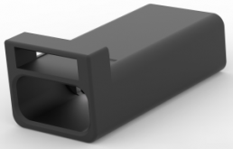 Buchsengehäuse, 2-polig, RM 2.5 mm, gerade, schwarz, 2-2834075-2