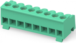 Leiterplattenklemme, 8-polig, RM 5 mm, 0,05-2 mm², 12 A, Käfigklemme, grün, 1546173-8