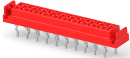 Buchsenleiste, 20-polig, RM 1.27 mm, gerade, rot, 2-338068-0