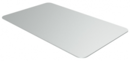 Aluminium Schild, (L x B) 70 x 43 mm, silber, 80 Stk