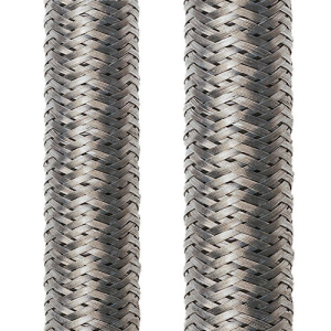Metall-Geflechtschlauch, Innen Ø 6 mm, Bereich 5-12 mm, silber, -50 bis 250 °C