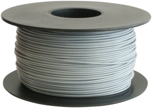 PVC-Schaltdraht, Yv, 0,2 mm², grau, Außen-Ø 1,1 mm