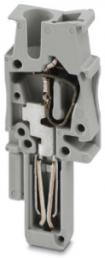 Stecker, Federzuganschluss, 0,08-4,0 mm², 1-polig, 24 A, 6 kV, grau, 3043043