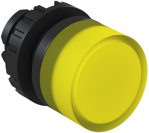 Leuchtmelder, gelb, Frontring schwarz, Einbau-Ø 22 mm, 12882478