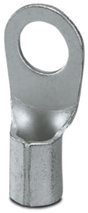 Unisolierter Ringkabelschuh, 16 mm², AWG 6, 8.4 mm, M8, metall