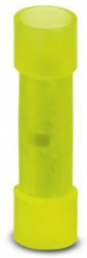 Stoßverbinder mit Isolation, 4,0-6,0 mm², AWG 12 bis 10, gelb, 27.5 mm