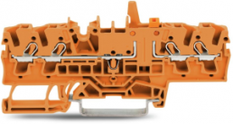 4-Leiter-Trenn- und Messklemme, Federklemmanschluss, 0,25-4,0 mm², 16 A, 6 kV, orange, 2002-1872/401-000