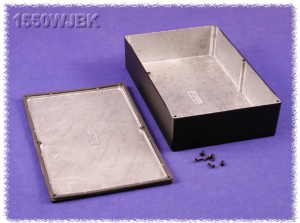 Aluminium Druckgussgehäuse, (L x B x H) 275 x 175 x 62 mm, schwarz (RAL 9005), IP66, 1550WJBK