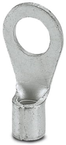 Unisolierter Ringkabelschuh, 2,6-6,0 mm², AWG 14 bis 10, 6.5 mm, M6, metall
