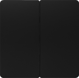 DELTA i-system Wippe 2-fach neutral für Serienschalter, soft schwarz, 5TG62050SB00
