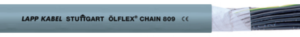 PVC Anschluss- und Steuerleitung ÖLFLEX CHAIN 809 12 G 0,75 mm², AWG 19, ungeschirmt, grau