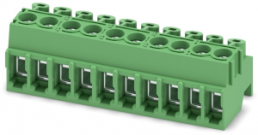 Leiterplattenklemme, 10-polig, RM 3.5 mm, 0,2-1,5 mm², 8 A, Schraubanschluss, grün, 1984390