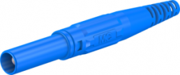 4 mm Stecker, Schraubanschluss, 2,5 mm², CAT III, blau, 66.9196-23