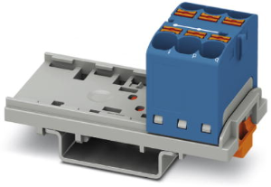 Verteilerblock, Push-in-Anschluss, 0,2-6,0 mm², 6-polig, 32 A, 6 kV, blau, 3273528