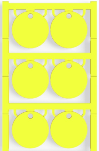 Polyamid Gerätemarkierer, (L x B) 30 x 30 mm, gelb, 60 Stk