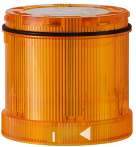 LED-Dauerlichtelement, Ø 70 mm, gelb, 24 V AC/DC, IP65