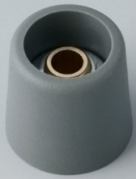 Drehknopf, 4 mm, Kunststoff, grau, Ø 16 mm, H 16 mm, A3116048
