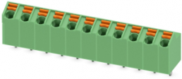 Leiterplattenklemme, 11-polig, RM 5 mm, 0,2-1,5 mm², 9 A, Federklemmanschluss, grün, 1752308