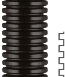 Wellschlauch, Innen-Ø 56.3 mm, Außen-Ø 67.2 mm, BR 130 mm, Polyamid, schwarz