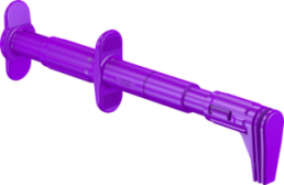 Flachmessabgreifer, violett, max. 25 mm, L 152 mm, CAT III, Buchse 4 mm, 66.9829-26
