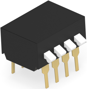 DIP-Schalter, Aus-Ein, 4-polig, gerade, 1 A/5 VDC, 4-1571999-4