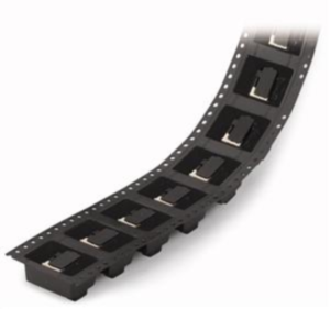 Leiterplattenklemme, 2-polig, RM 2.54 mm, 0,08-0,5 mm², 6 A, Käfigklemme, schwarz, 218-502/000-604/997-403
