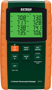 EXTECH TM500 12 CHANNEL DATALOGGER THERMOMETER