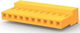 Buchsengehäuse, 10-polig, RM 3.96 mm, gerade, orange, 4-640431-0
