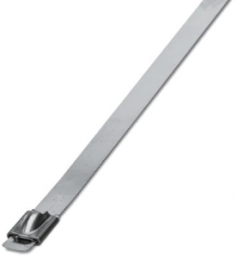 Kabelbinder, Edelstahl, (L x B) 520 x 7.9 mm, Bündel-Ø 152 mm, silber, UV-beständig, -80 bis 538 °C