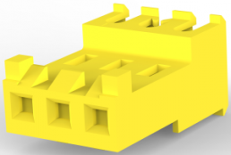 Buchsengehäuse, 3-polig, RM 3.96 mm, gerade, gelb, 3-644466-3