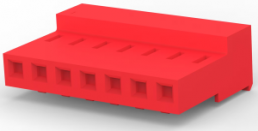 Buchsenleiste, 7-polig, RM 3.96 mm, gerade, rot, 3-640433-7
