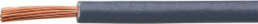 PVC-Schaltlitze, hochflexibel, H07V-K, 2,5 mm², AWG 14, grau, Außen-Ø 3,7 mm