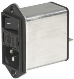 IEC-Stecker-C14, 50 bis 60 Hz, 1 A, 250 VAC, 1.6 W, 10 mH, Flachstecker 6,3 mm, DD12.1121.111