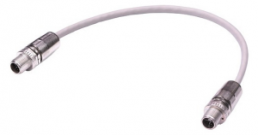 Sensor-Aktor Kabel, M12-Kabelstecker, gerade auf M12-Kabelstecker, gerade, 8-polig, 0.5 m, PUR, grau, 21330505806005