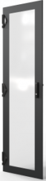 Varistar CP Glastür mit 3-Punkt-Verriegelung, RAL7021, 38 HE, 1800 H, 600B
