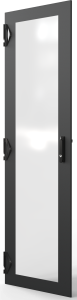 Varistar CP Glastür mit 3-Punkt-Verriegelung, RAL7021, 38 HE, 1800 H, 600B