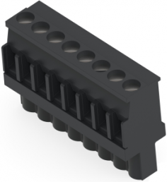 Leiterplattenklemme, 8-polig, RM 5 mm, 0,13-3,31 mm², 15 A, Schraubanschluss, schwarz, 2213934-8