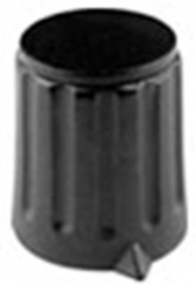 Zeigerknopf, 4 mm, Kunststoff, schwarz, Ø 12 mm, H 14 mm, 4307.4131