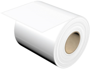 Polyester Etikett, (L x B) 101 x 74 mm, weiß, Rolle mit 500 Stk