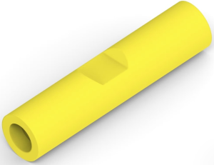 Stoßverbinder mit Isolation, 0,12-0,4 mm², AWG 26 bis 12, gelb, 15.75 mm