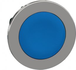 Frontelement, unbeleuchtet, tastend, Bund rund, blau, Einbau-Ø 30.5 mm, ZB4FA6
