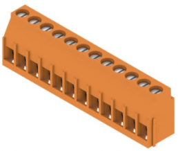 Leiterplattenklemme, 12-polig, RM 5.08 mm, 0,08-6,0 mm², 20 A, Zugbügel, orange, 1001930000